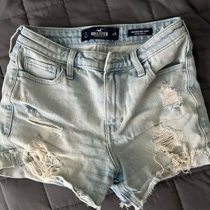 high rise vintage denim shorts